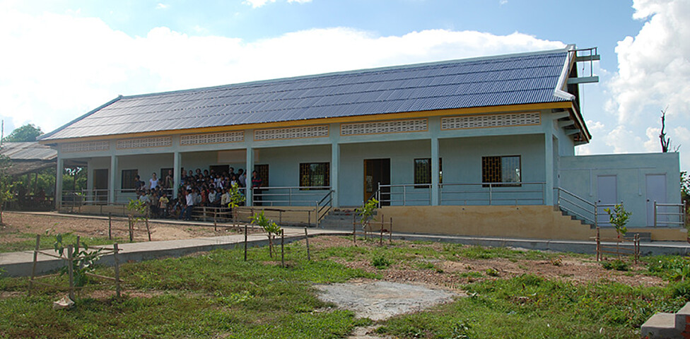 neu gebaute Schule